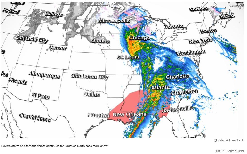 美國突遭暴風(fēng)雪襲擊！物流延時，運(yùn)價上升